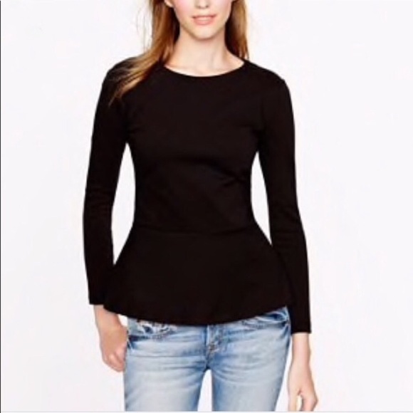 J. Crew Tops - 🔥MEGA SALE🔥 J. Crew Ponte Peplum Shirt PINK